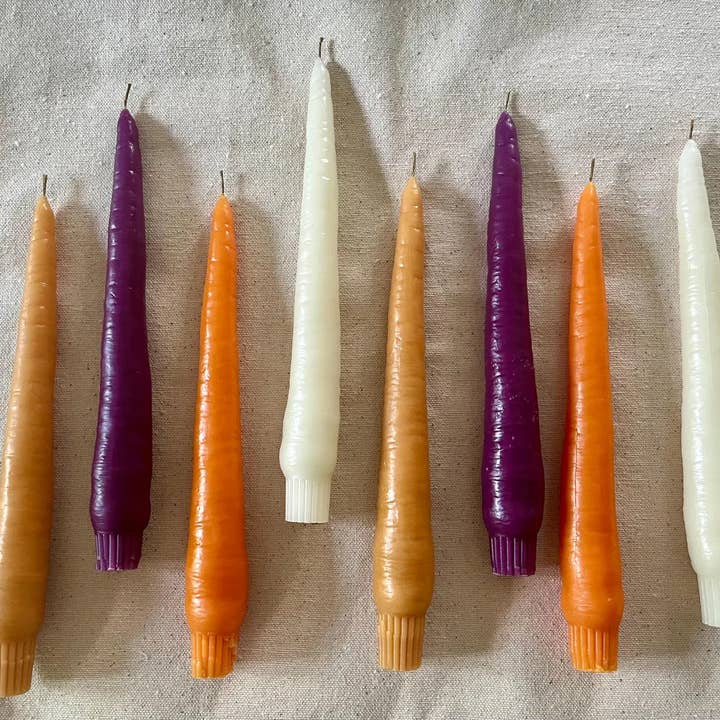 Wicksburgh - Wholesale Tapered Candle/Candlestick - Carrot Beeswax Taper Candle3