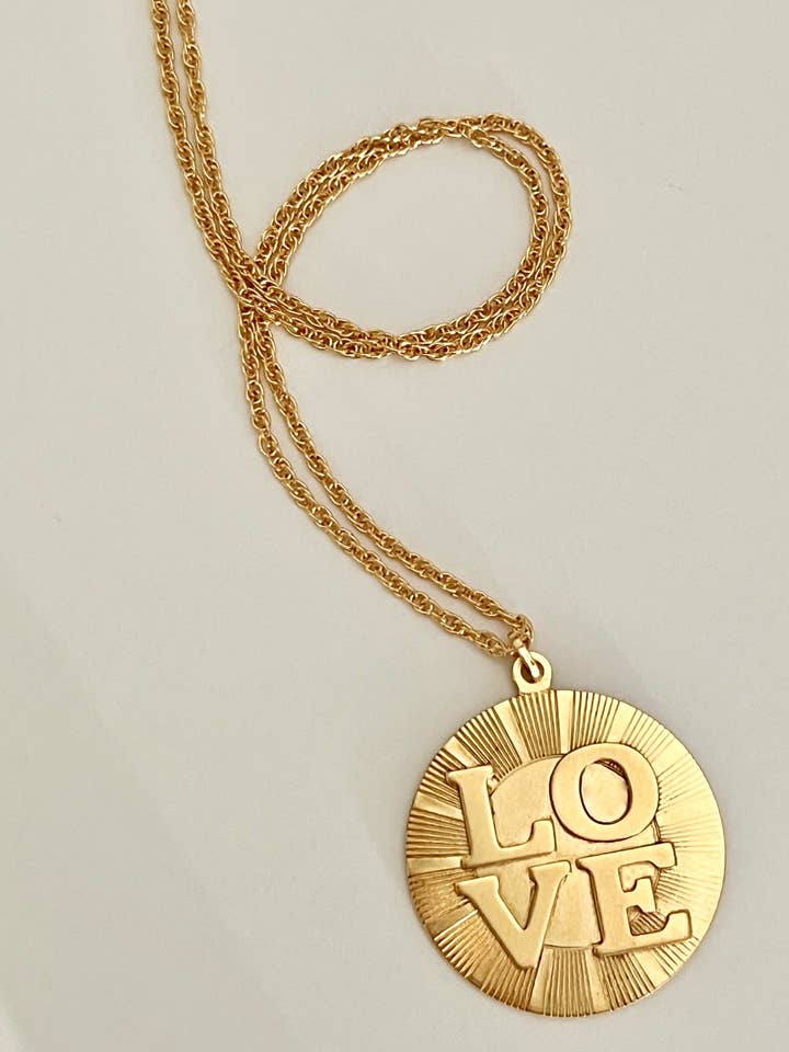 LOVE pendant for wholesale by Sandrine France Studio