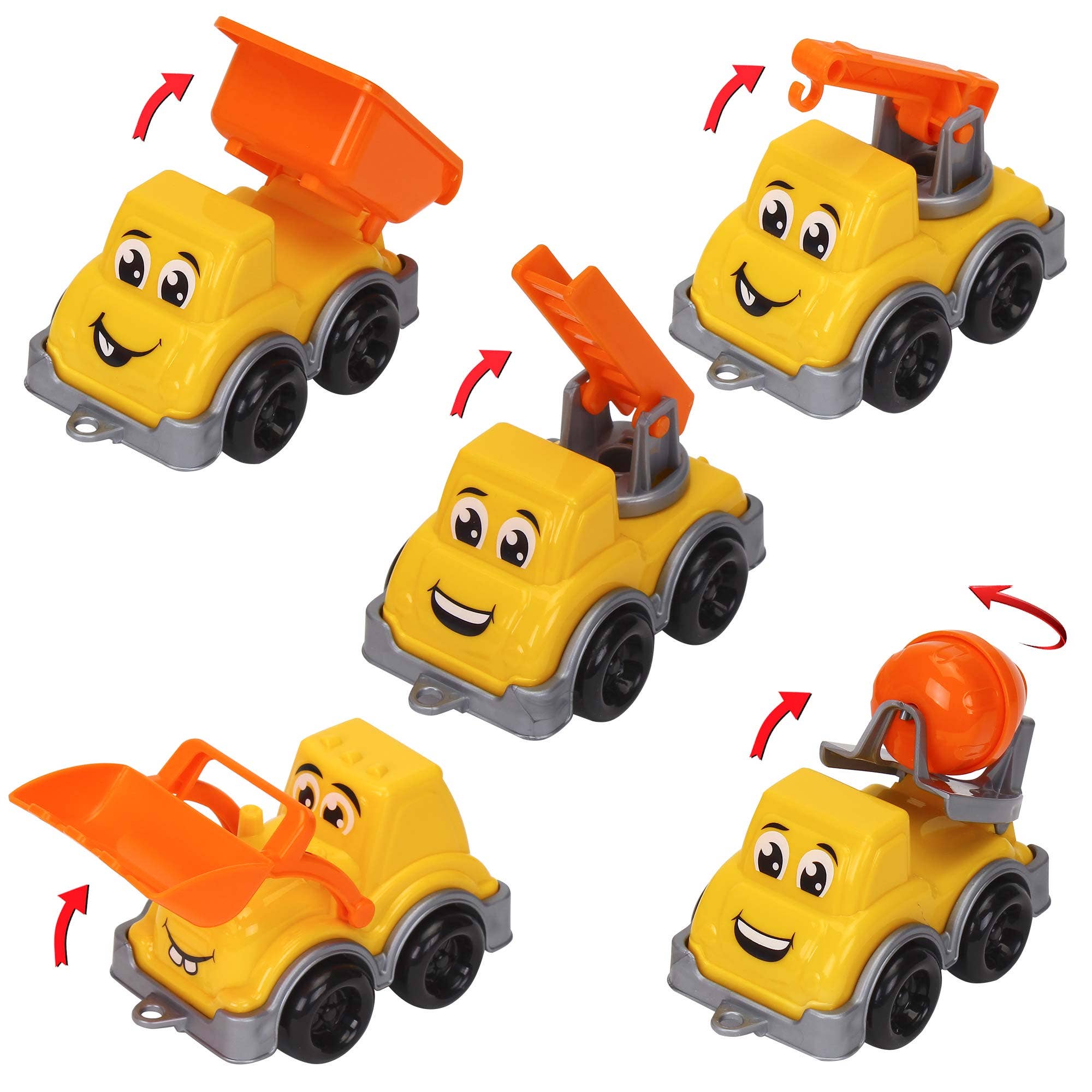 Fainotoys - Wholesale Toy Car/Truck - Kids - TECHNOK Assorted Construction Truck Toys - Kids Construction2