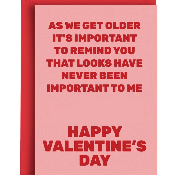 Looks Not Important - Valentine's Card for wholesale by Quite Good Cards