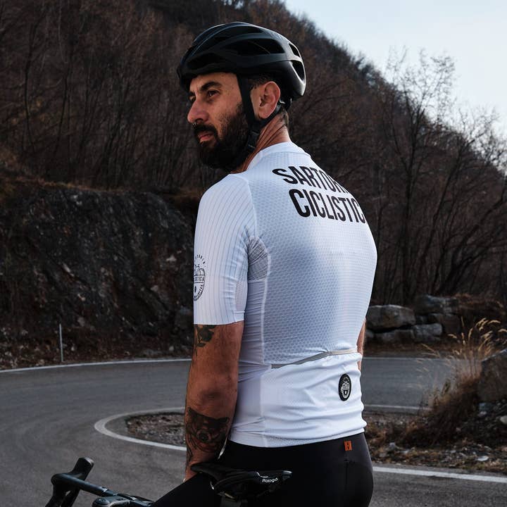 Aero Jersey - White for wholesale by Sartoria Ciclistica
