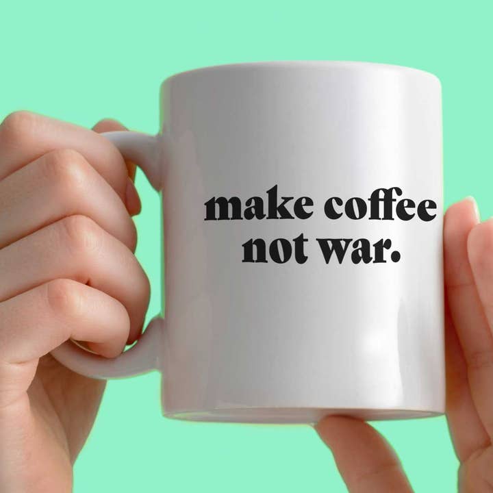 Aces and O's - Wholesale Coffee Mug - Make Coffee Not War Mug0
