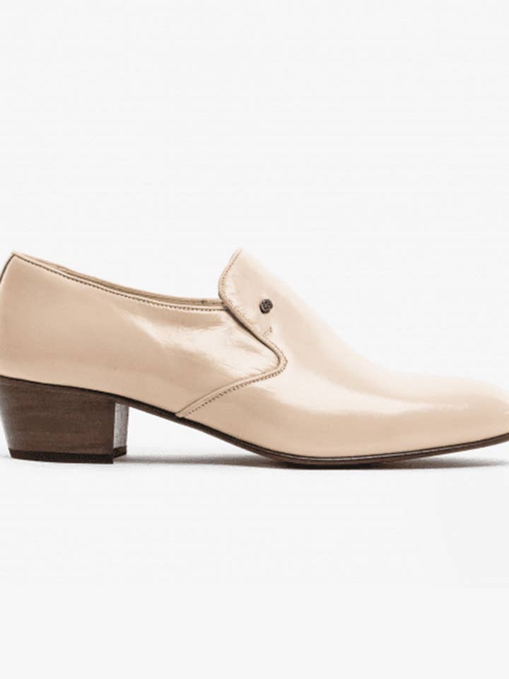 Scarpe da uomo in morbida pelle con tacco cubano Club Cubano BILBAO avorio per la vendita all'ingrosso da parte di Club Cubano