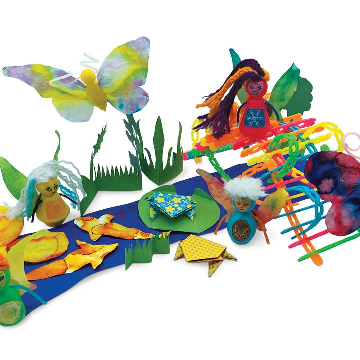 Roylco - Vente Kit de bricolage – enfant - Jar-It Crafts : Kit de marionnettes à doigts fées3