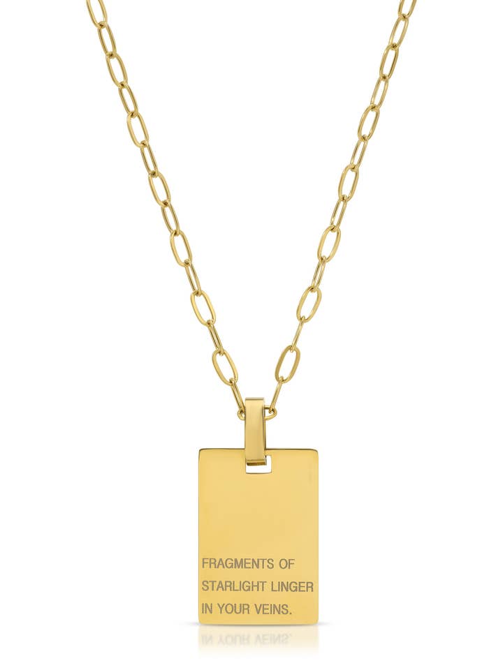 Nachricht Medaillon Quadrat Halskette für den Großhandel von KOZAKH