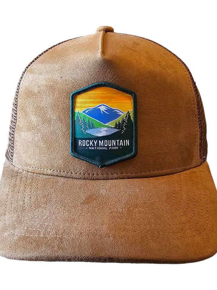 Boné Rocky Mountain – Boné Trucker em Camurça Bege por atacado de PNW Apparel