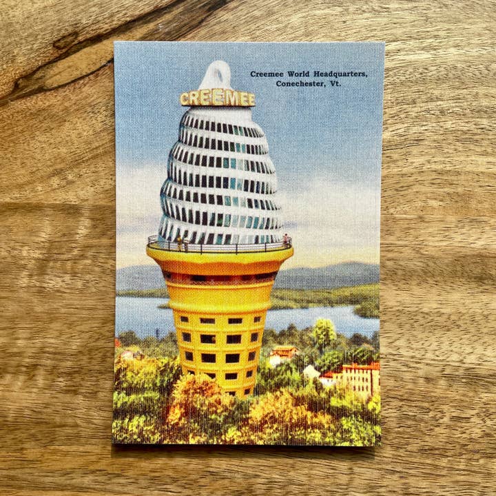 Carte postale amusante du Vermont, siège mondial de Creemee pour la vente par Colossal Sanders