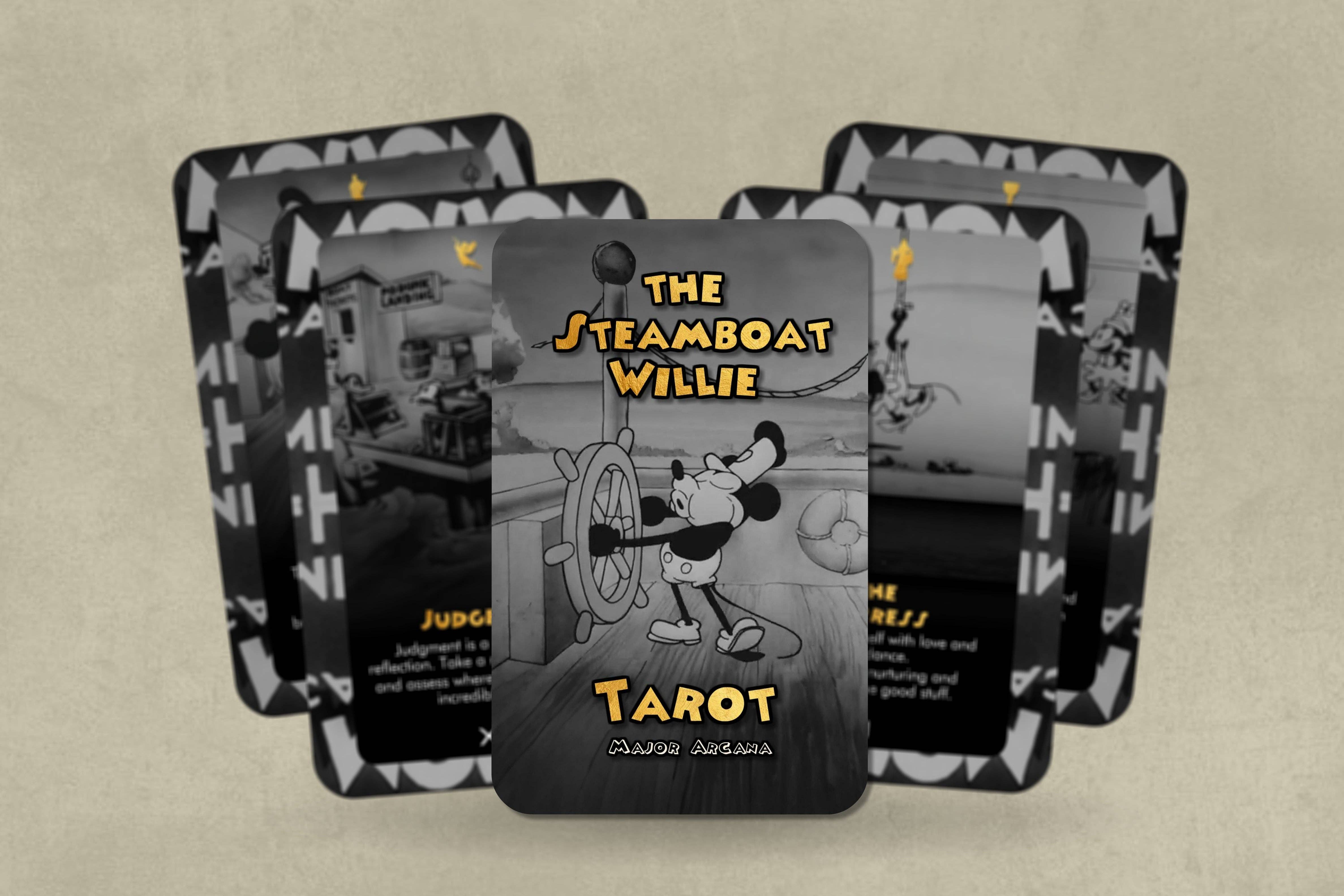 Ibiza Tarot USA - Wholesale Tarot Cards - The Steamboat Willie Tarot - Major Arcana - Mickie and Minni8