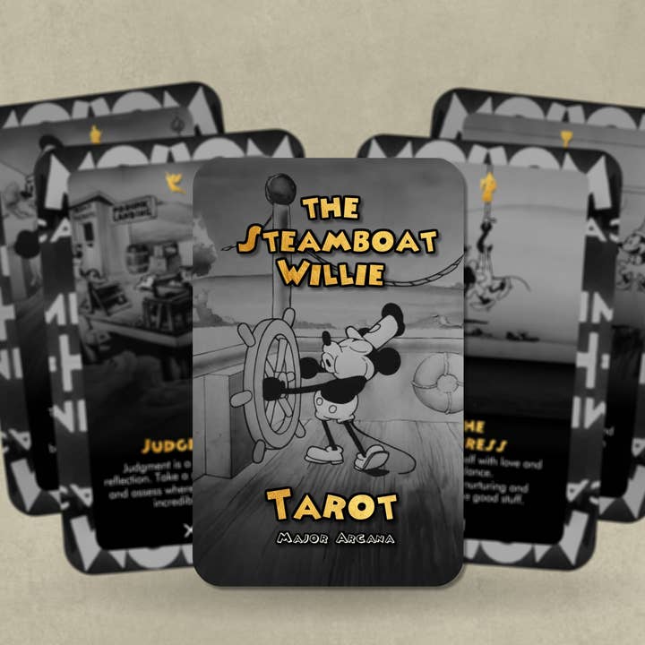 Ibiza Tarot USA - Wholesale Tarot Cards - The Steamboat Willie Tarot - Major Arcana - Mickie and Minni8