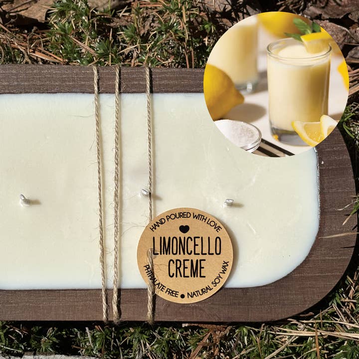 Limoncello Creme Duftende Soja-Dough-Bowl-Kerze für den Großhandel von Be The Light Candle Co.