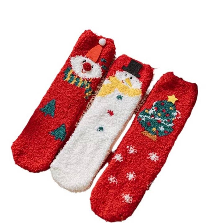 Rufia - Christmas Vibe Thickened Mid-calf Socks – 6 Options for wholesale by Funkyrel® Atzbranding Limited