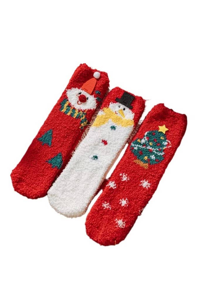Rufia - Christmas Vibe Thickened Mid-calf Socks – 6 Options for wholesale by Funkyrel® Atzbranding Limited