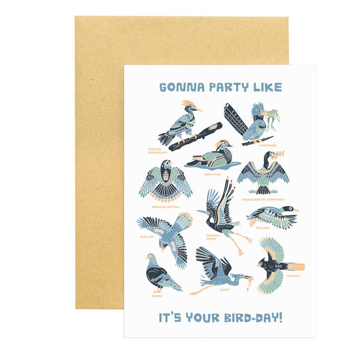Woosah Outfitters - Venta al por mayor Tarjetas de cumpleaños - Tarjeta Día de las Aves