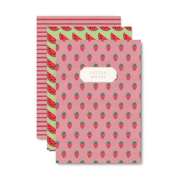 Pink & Red Pocket Notebooks for wholesale by LOU & LUCY PAPER GOODS