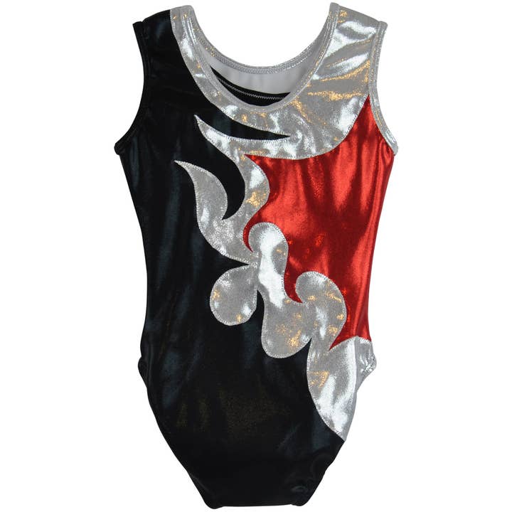 Justaucorps de gymnastique pour fille - Mia Red pour la vente par Obersee