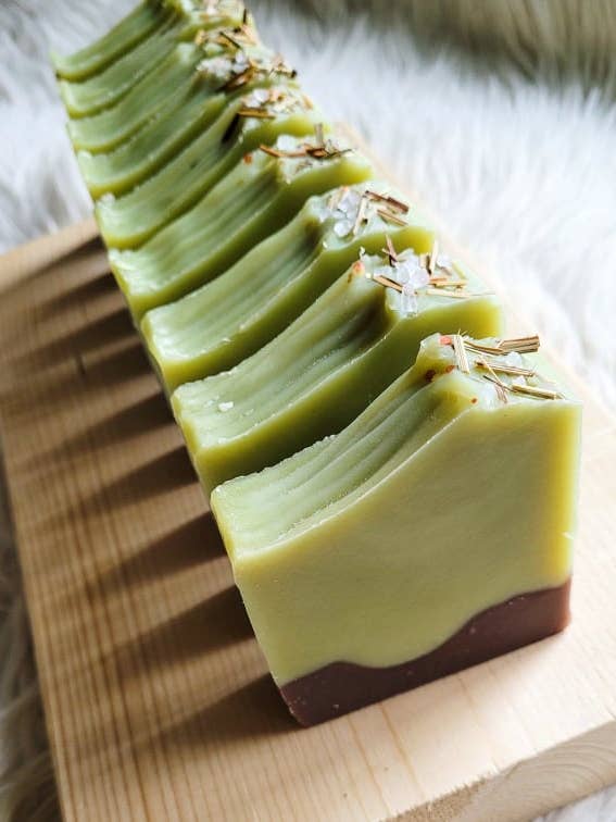 Masculine Soap | Bergamot Sea Grass Soap | Artisan Handmade for wholesale by Lovely Lather by Lily