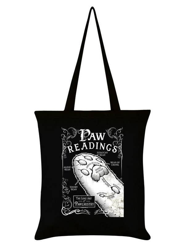 Grindstore - Vente Tote bag – unisexe - Sac fourre-tout noir Paw Readings0