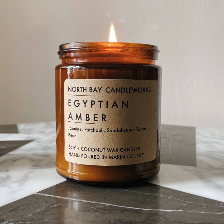 Egyptian Amber (Standard Size, 8 oz) for wholesale by North Bay Candleworks