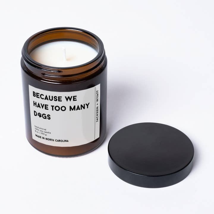 Sjov stearinlys til hundeelskere: Fordi vi har for mange hunde for engroshandel hos Jackson + Wyatt