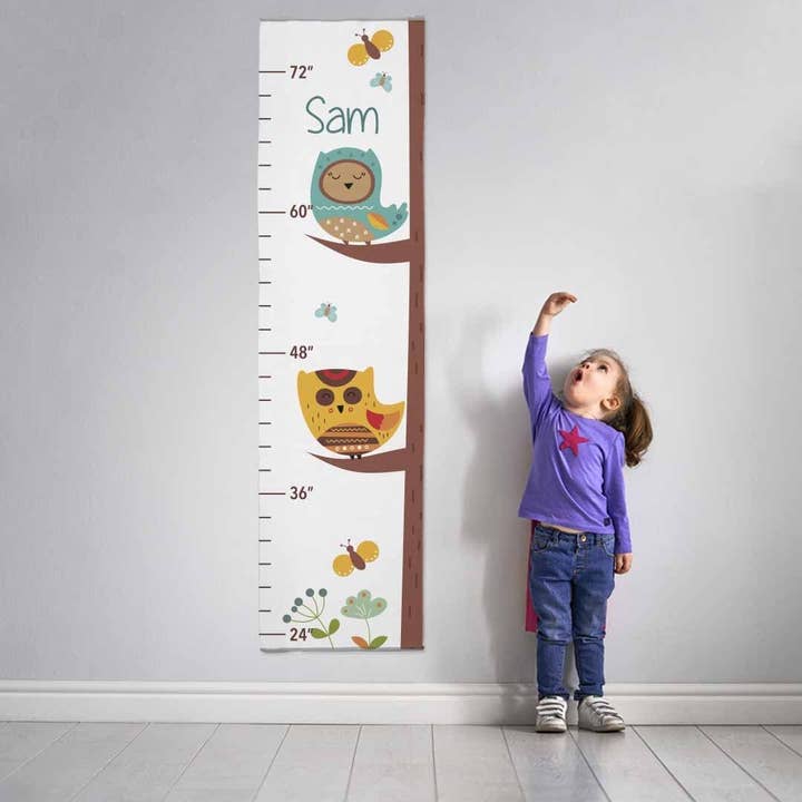 Owl Decal Growth Chart for wholesale by Potter's Printing