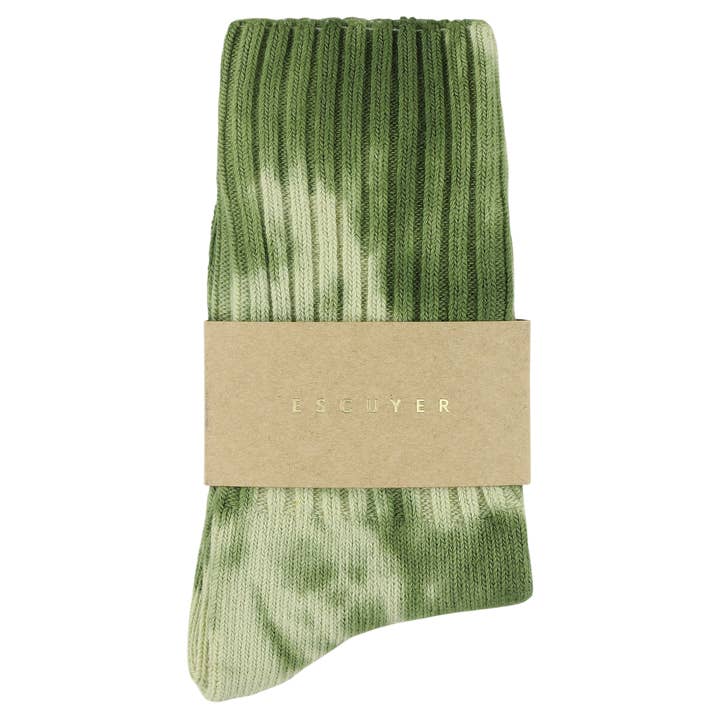 ESCUYER – wholesale Strumpor - Dam – Tie Dye Strumpor Dam - Olive1