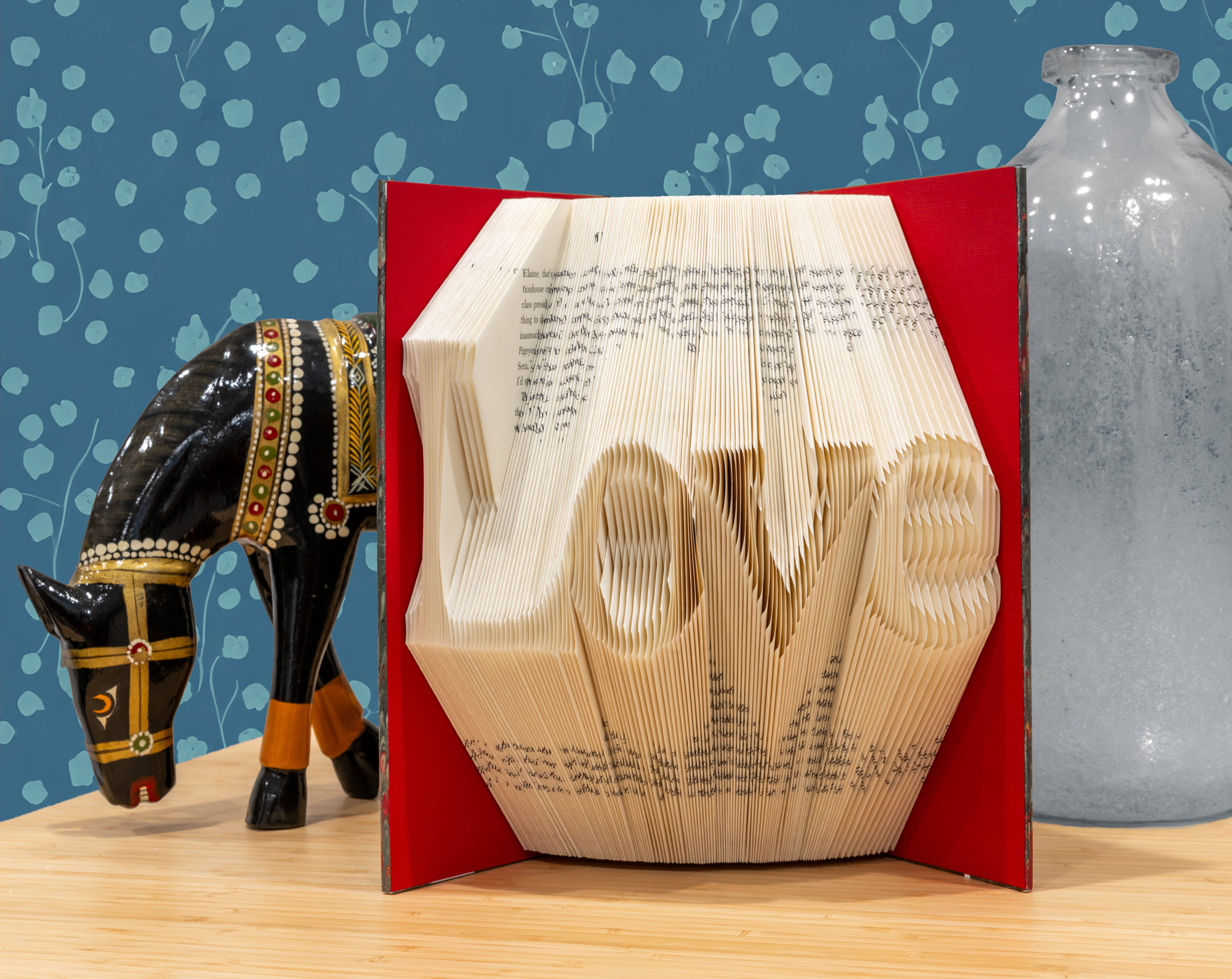 Sculpted Books - Wholesale Sculpture - Love sculpture (completed)1