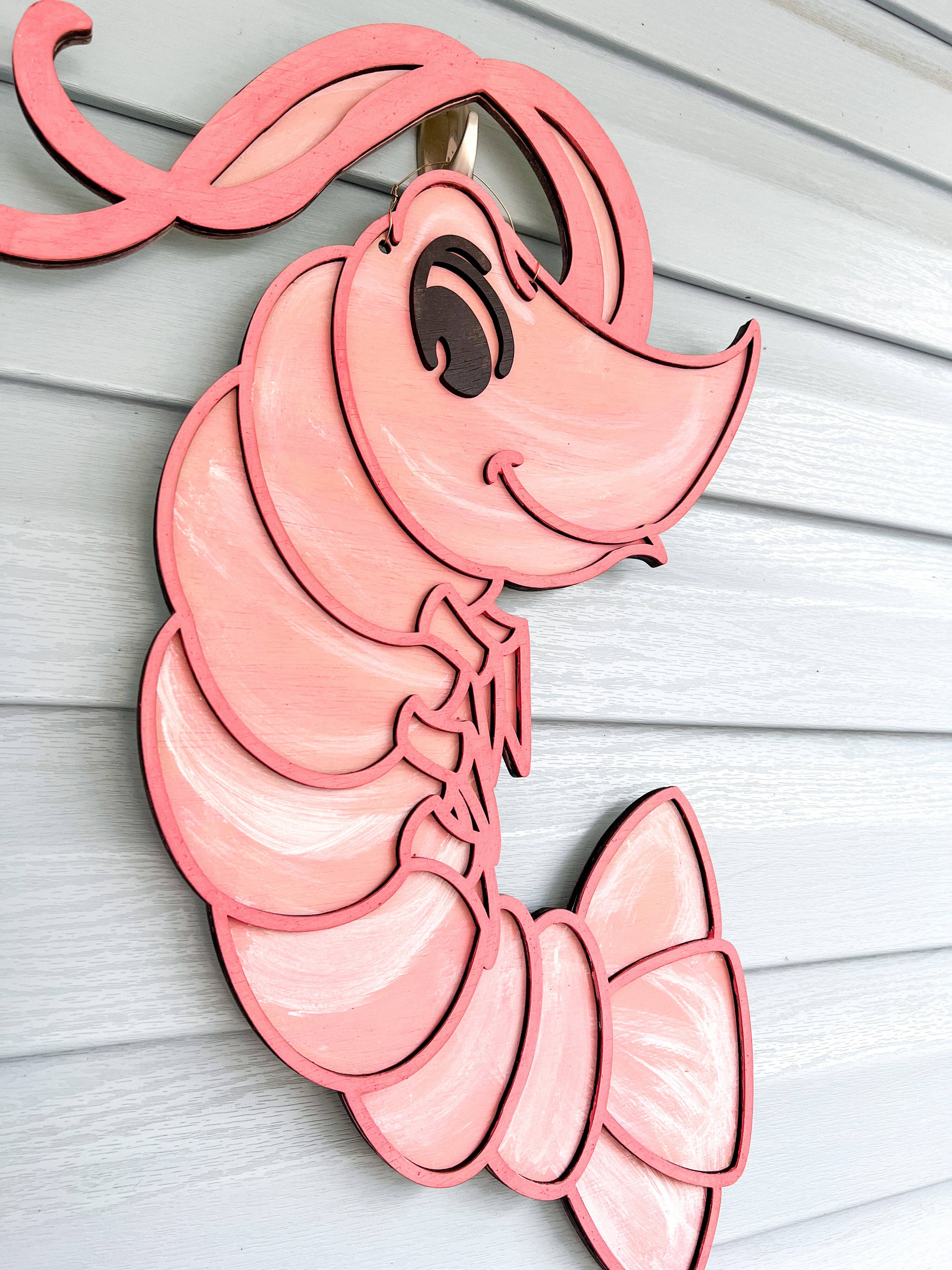 Geaux Magnolia - Wholesale Door Hanger - Shrimp Door Hanger2