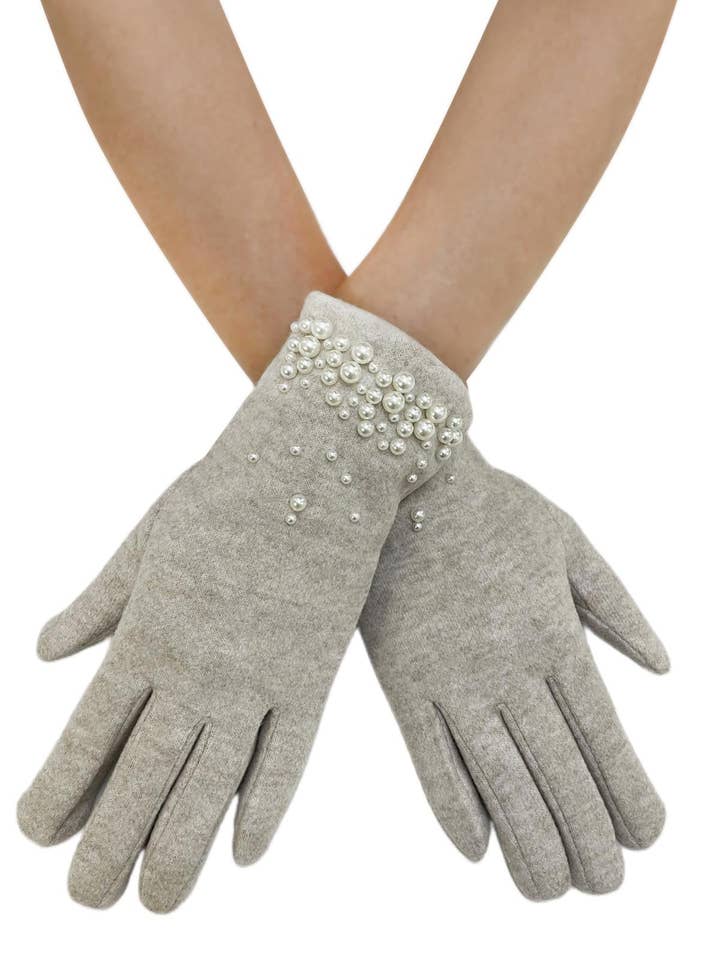 Pearl Edge Touch Screen Gloves for wholesale by Fashion Scarf World