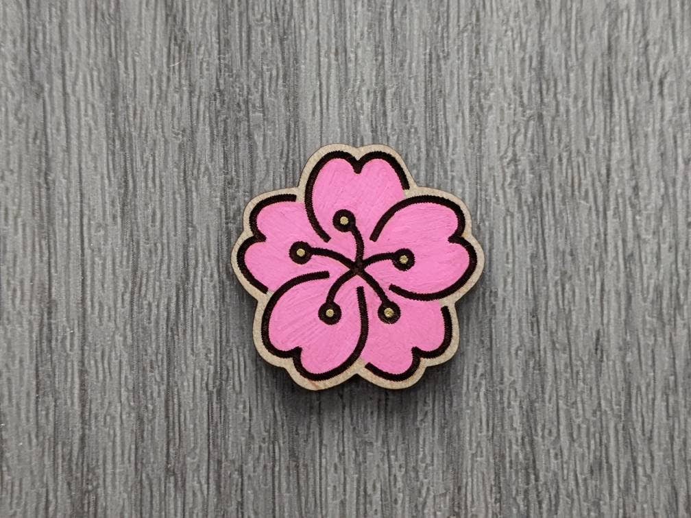 Chikai Shop - Vendita all'ingrosso Spille - Spilla con spilla in legno in stile giapponese1