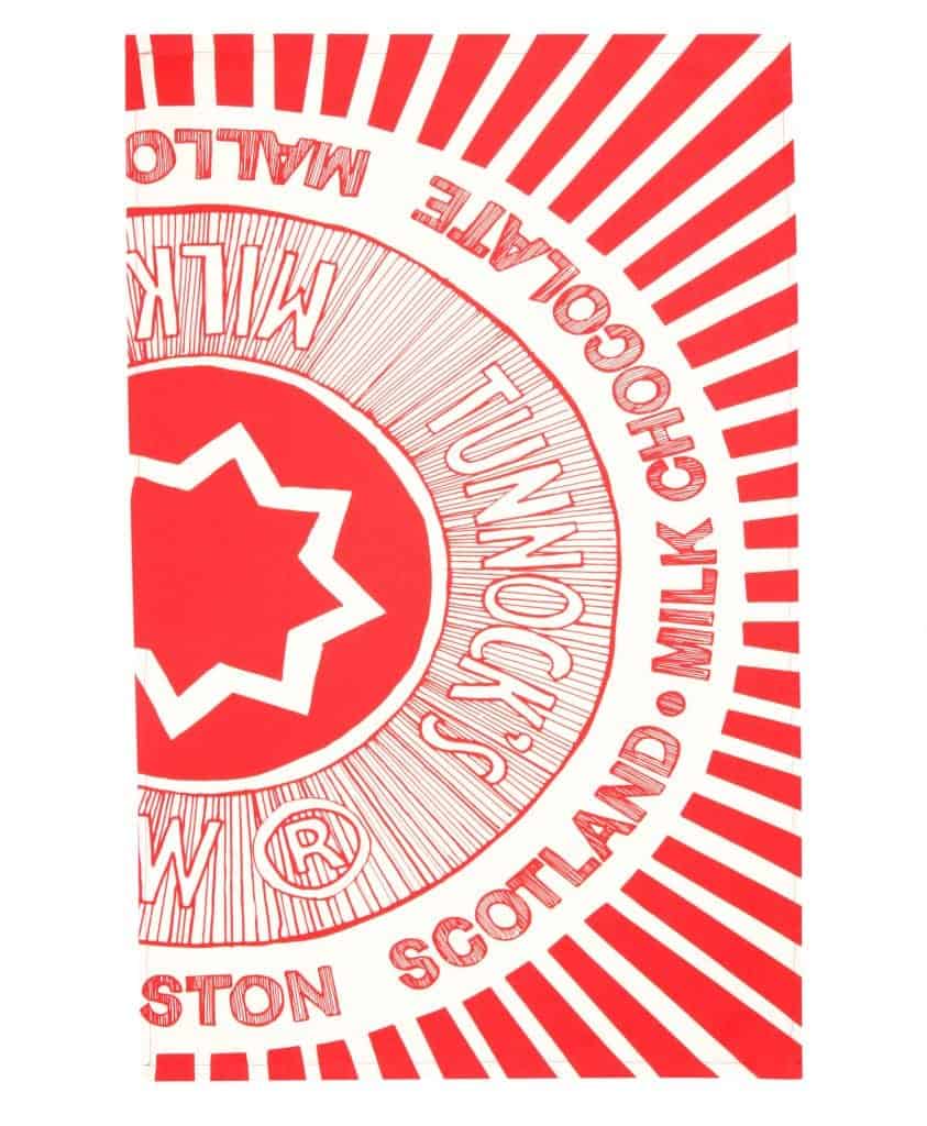 Gillian Kyle - Vendita all'ingrosso Strofinacci - Canovaccio da tè Tunnock's Teacake Wrapper1