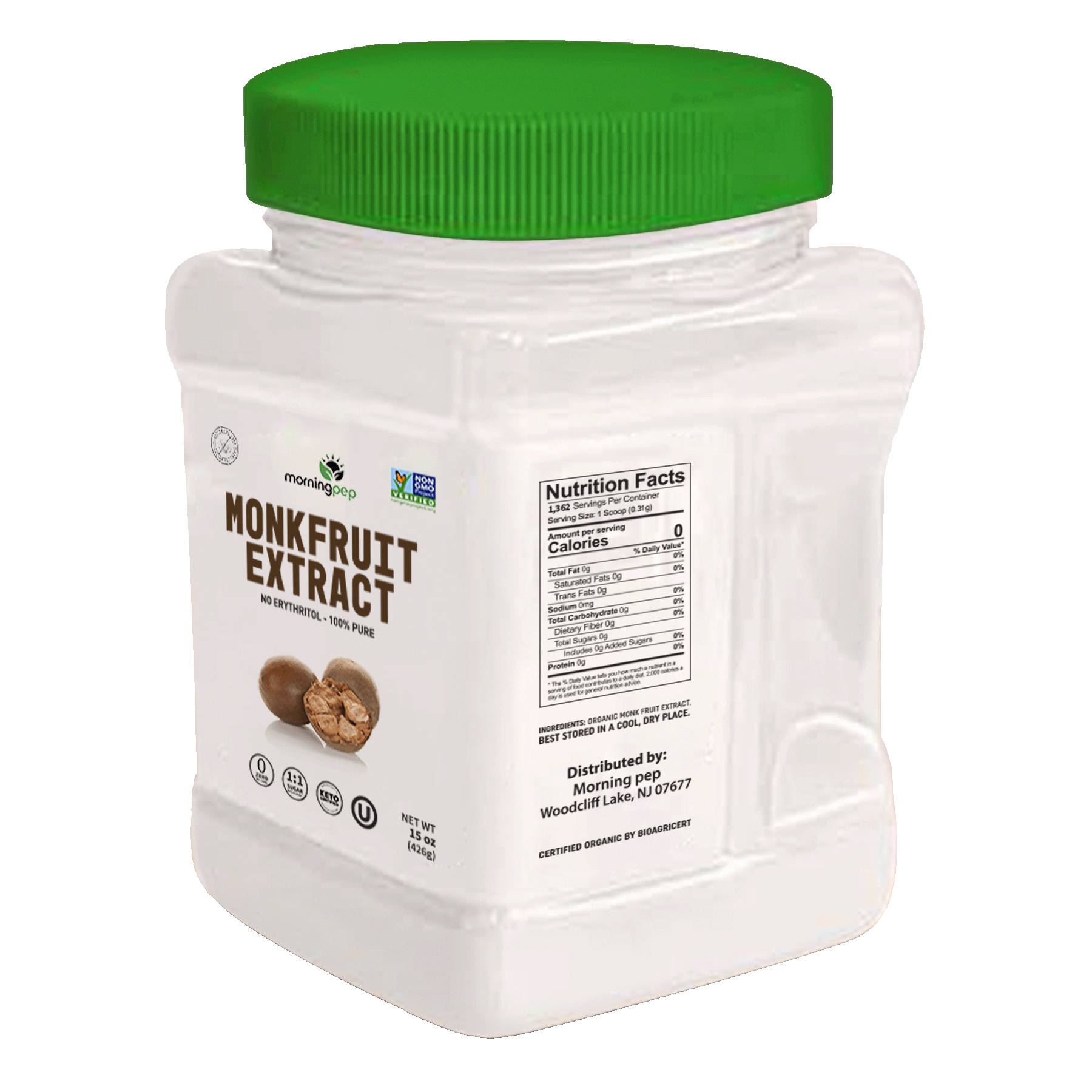 Durelife - Wholesale Sugar/Sweetener - Morning Pep 100% Pure Monk Fruit Extract Sweetener10