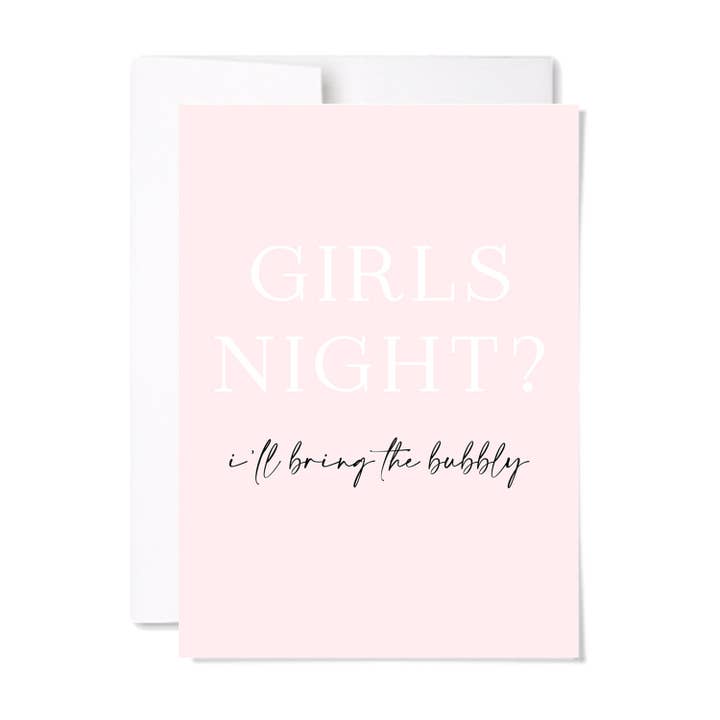 Girls Night Card for wholesale by paperscript