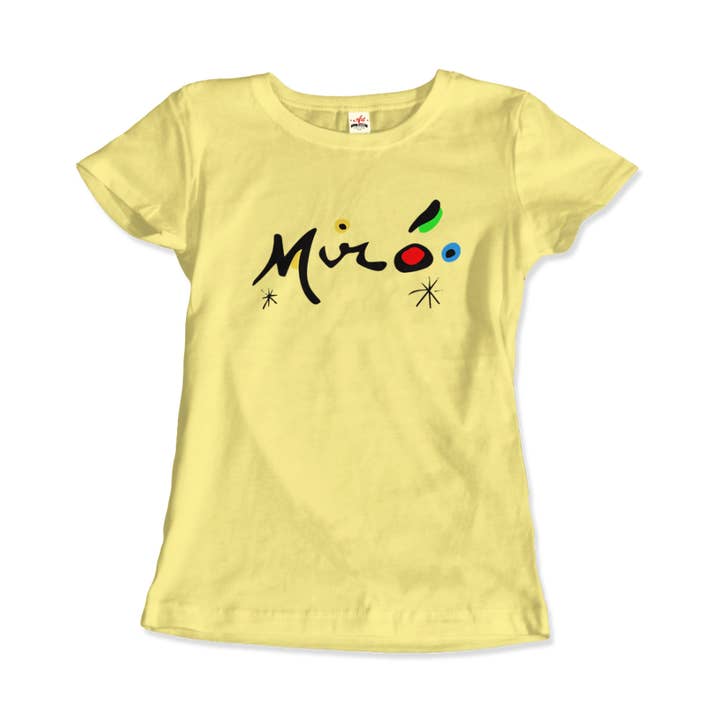 Art-O-Rama Shop - Wholesale Screen Printed T-Shirt - Unisex - Joan Miro Colorful Signature Artwork T-Shirt6