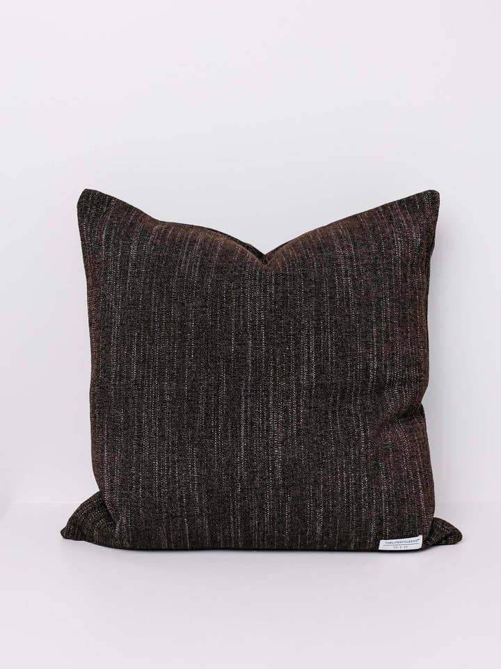 Cojín de Chenilla Morris Slub - Chocolate - 2 Tamaños para venta al por mayor de THELIFESTYLEDCO