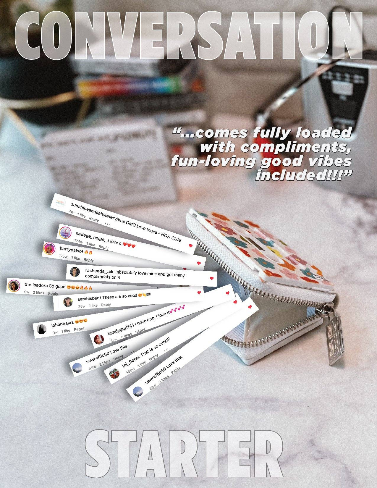 Fydelity – Engroshandel Tegnebog - Unisex – 70297: Kassettebåndspung | Begrænset Udgave | Multi-Poppy7