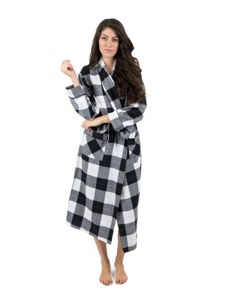 Leveret Pajamas – wholesale Robe – Women's – Womens Flannel Robe