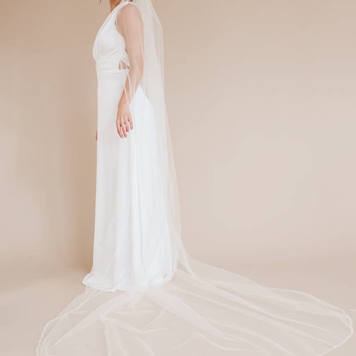 Dareth Colburn Designs - Wholesale Veil - Women's - Mariah Pearl & Crystal Beaded Veil1