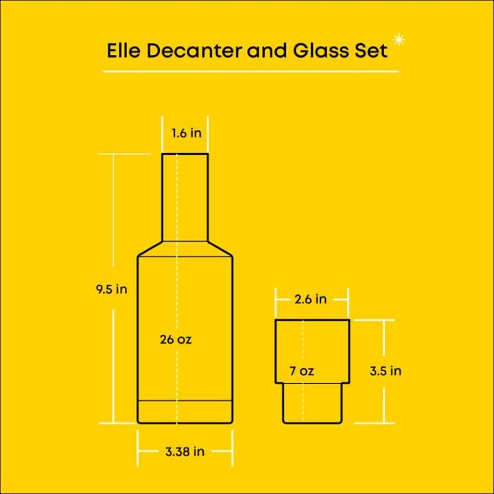 JoyJolt - Wholesale Decanter - JoyJolt Elle Fluted Bedside Carafe Decanter Set with Glass5