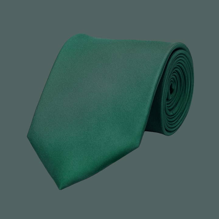 RUMI - Wholesale Necktie - Men's - Handmade Luxury Plain Silk Tie - Teal