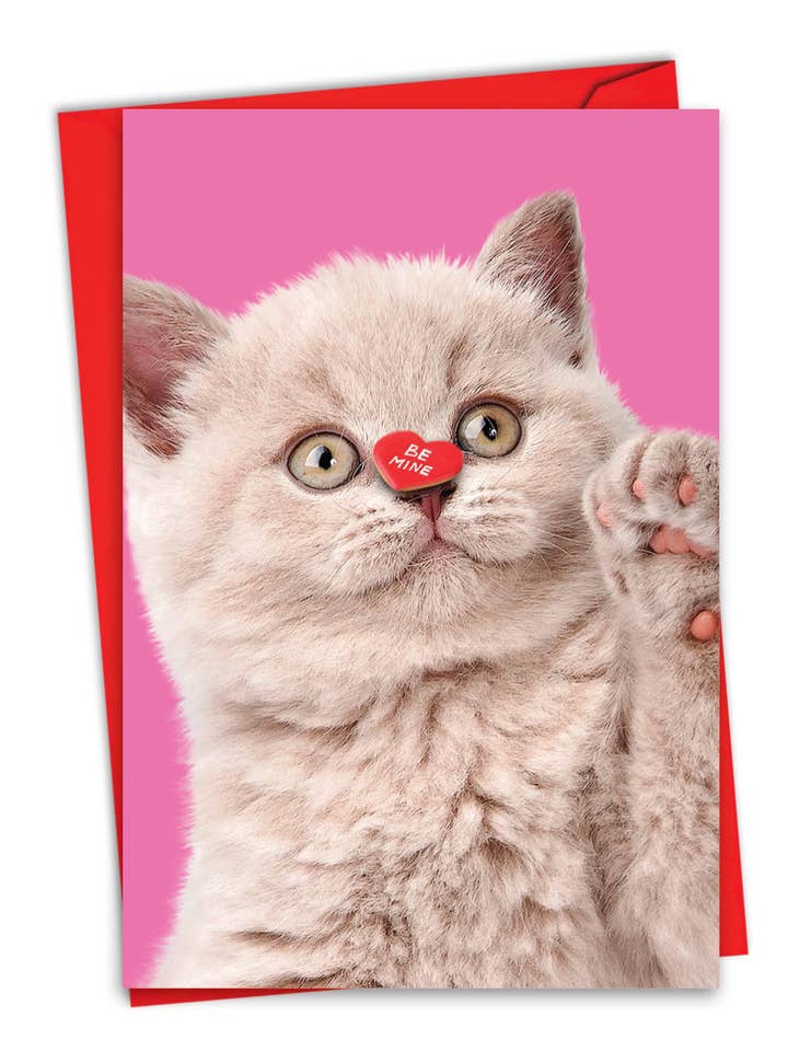 Carte de Saint-Valentin - Cats en forme de cœur pour la vente par NobleWorks