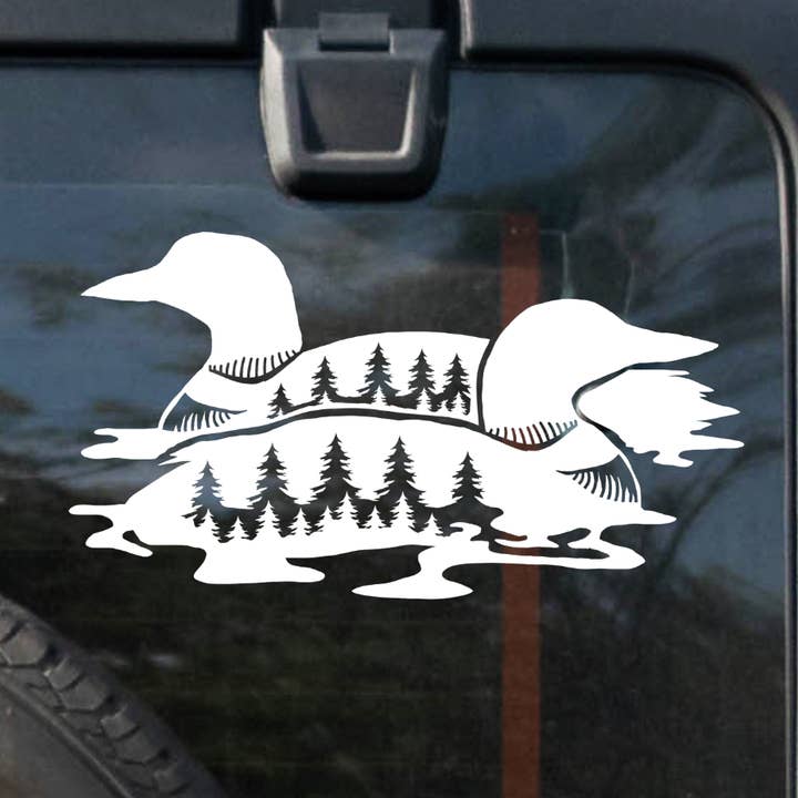 Autocollant en vinyle Loon pour fenêtre de voiture, bouteille d'eau ou ordinateur portable pour la vente par Hive Decals