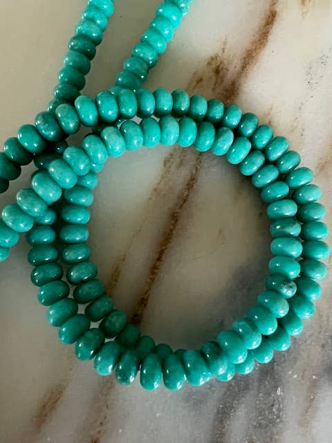 Sonya Renee Jewelry - Wholesale Beaded/Pearl Necklace - Lilly Gemstone Bead Necklace multi-color 8mm opals jade 20