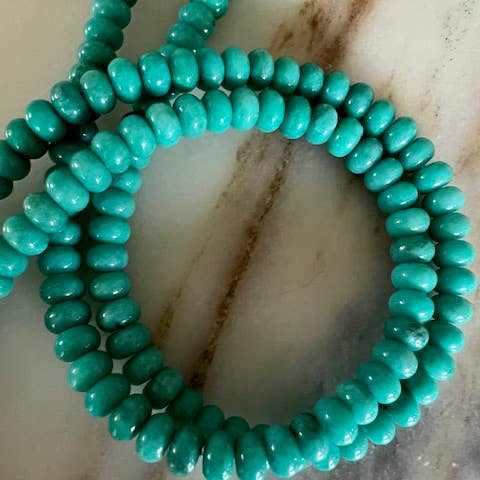 Sonya Renee Jewelry - Wholesale Beaded/Pearl Necklace - Lilly Gemstone Bead Necklace multi-color 8mm opals jade 20