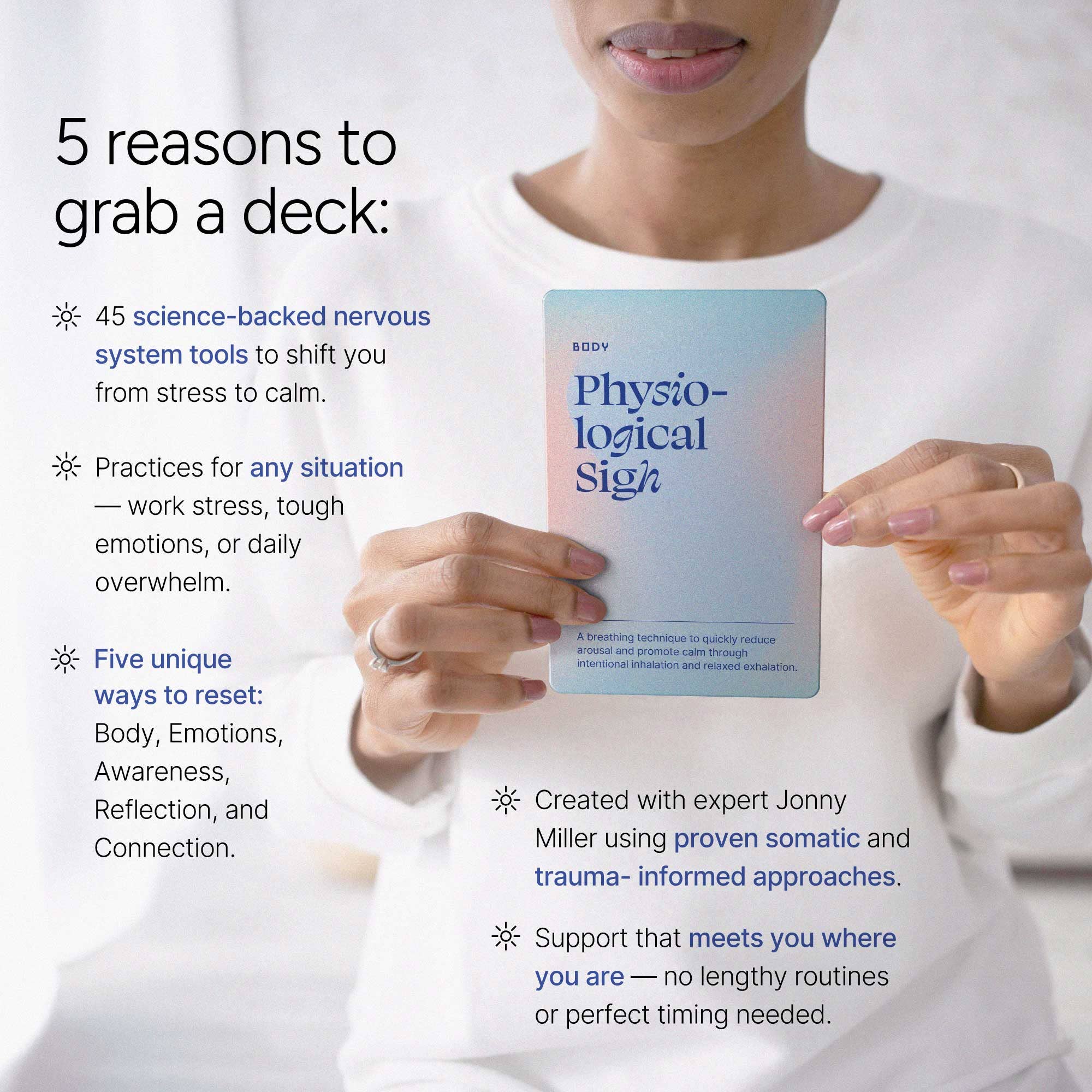 Holstee – Jogo de cartas por atacado – Cartões de calma1