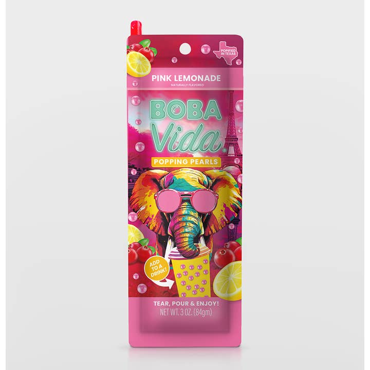 Grandpa Joe's Candy Shop - Wholesale Beverage Mix - BobaVida Popping Boba - Pink Lemonade,10ct1