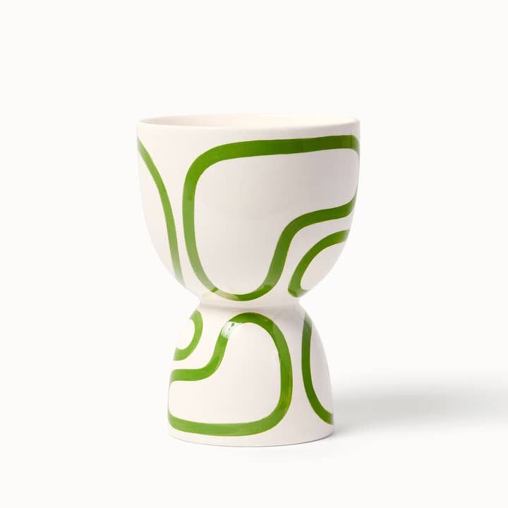 Franca - Wholesale Plant Pot - Meadow Outline Stacked Planters (Gloss) 6