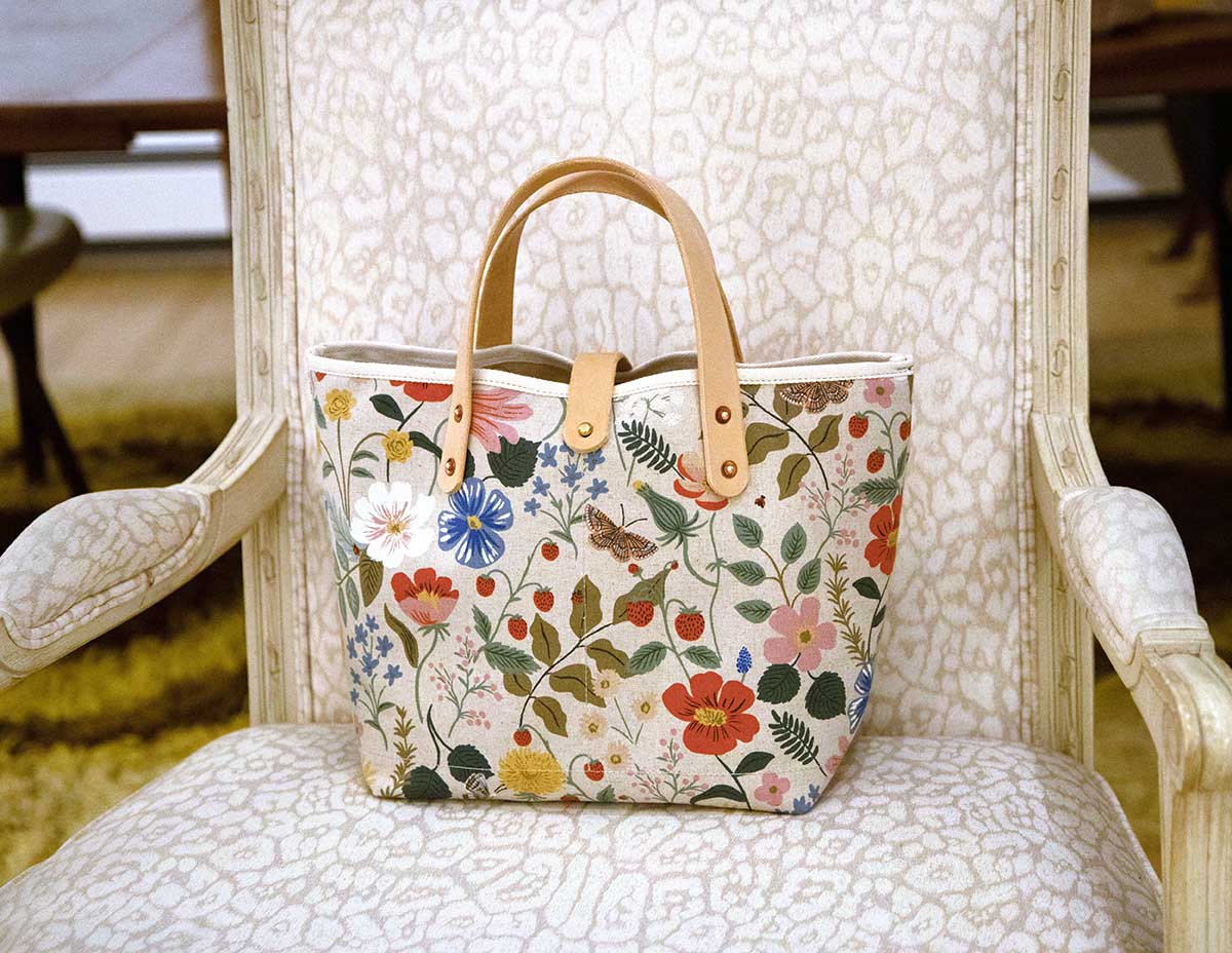 General Knot & Co. - Wholesale Tote Bag - Women's - Spring Meadow Canvas All Day Mini Tote3