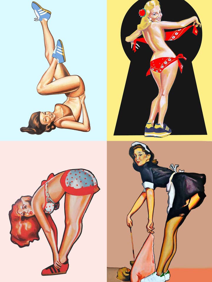 4 impressões de pin-ups por atacado de A Guy Called Minty LTD
