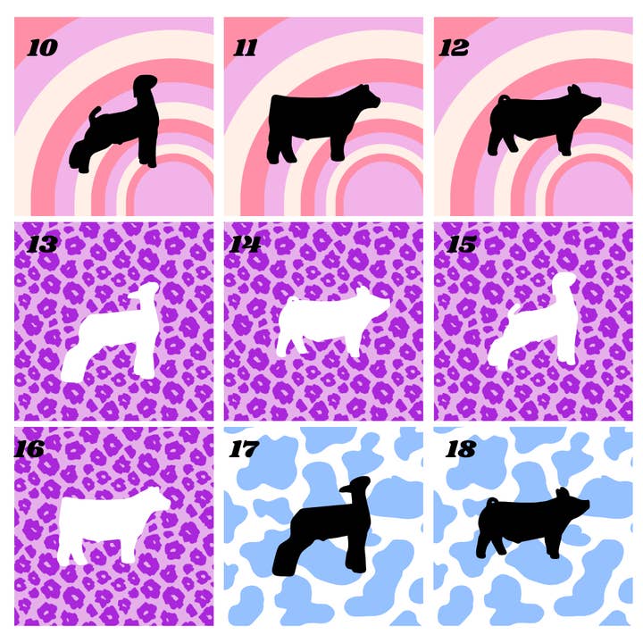 BDN Boutique - Wholesale Car Coaster - Women's - Car Coasters - Livestock Animal Car Coasters