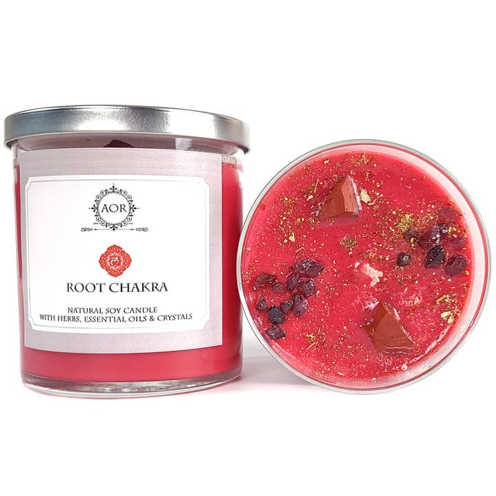 Root Chakra Soy Candle for wholesale by Art of the Root